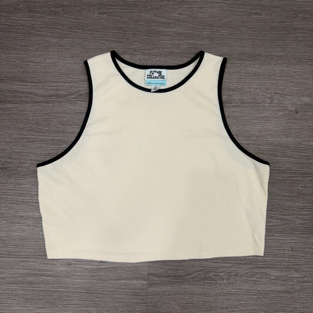 Future Collective Ribbed Top Size XL